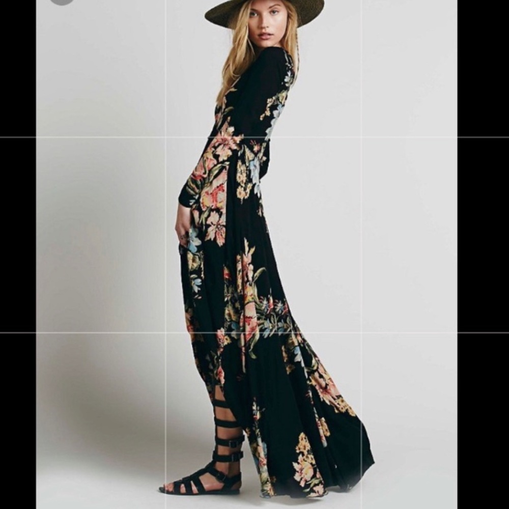 Free People floral maxi dress